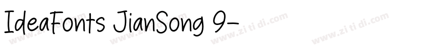 IdeaFonts JianSong 9字体转换